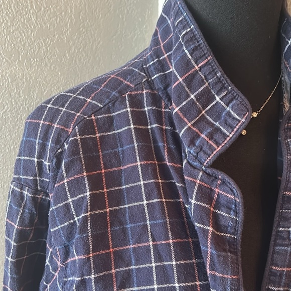Blue Plaid Goodfellow & Co Flannel - Picture 2 of 3